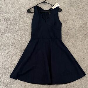 Bloomingdale's Navy Sleeveless Mini Dress